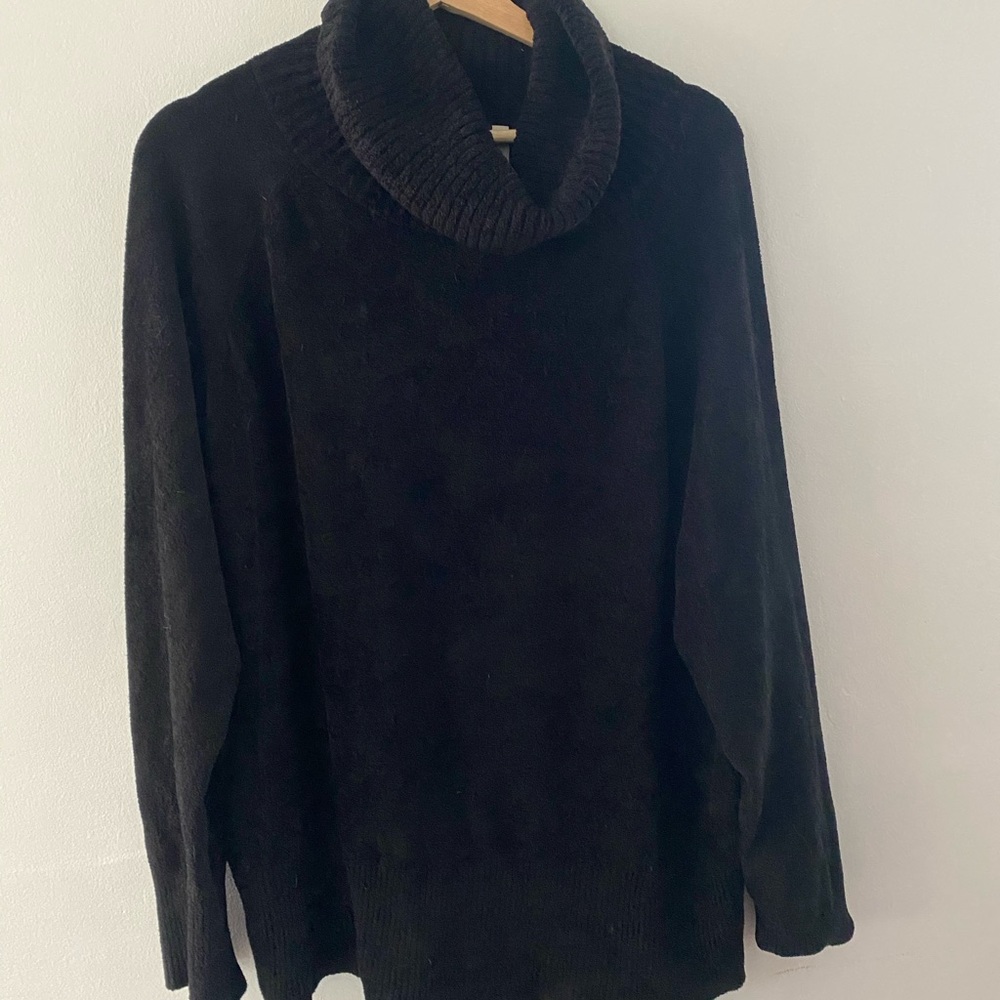 Aritzia Black Cowl Neck Sweater